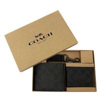 Set Ví Nam Coach Men Wallet Màu Đen  
