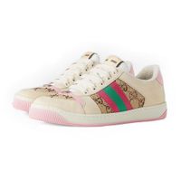 Giày Thể Thao Gucci Women's Screener Sneaker With Crystals Phối Màu Size 36.5