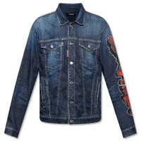 Áo Khoác Dsquared2 Wall Tag Over Jacket S74AM1227 S30342 Màu Xanh