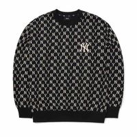 Áo Nỉ Sweater MLB Monogram Overfit Sweatshirt New York Yankees 3AMTM0224-50BKS Màu Đen Size S
