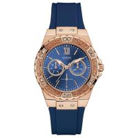 Đồng Hồ Nữ Guess Stainless Steel Crystal Silicone Watch 39mm U1053L1 Màu Vàng Xanh