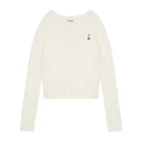 Áo Len WHOAU Steve Cashmere WHCKC3711F Màu Trắng Kem