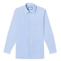 Áo Sơ Mi Lacoste Men's Poplin Long Sleeve Shirt CH7089 Màu Xanh Nhạt Size S