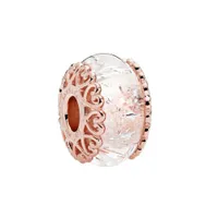 Hạt Vòng Charm Pandora Thủy Tinh Murano Pandora Timeless 787576 Màu Vàng Hồng