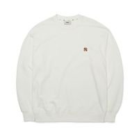 Áo Nỉ Sweater MLB Basic Small Logo Overfit Sweatshirt New York Yankees 3AMTB0124-50IVS Màu Trắng Size S