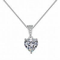 Dây Chuyền Lili Jewelry Bạc Nữ Phụ Kiện Đính Đá CZ Trái Tim LILI_939517 Màu Bạc