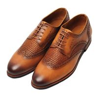 Giày Tây Be Classy Classic Brogues Derby - Limited Edition - DB19 Màu Nâu Vàng