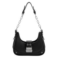 Túi Đeo Vai Charles & Keith CNK Winslet Belted Hobo Bag 40271053 Màu Đen