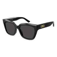 Kính Mát Balenciaga BB0237SA 001 Sunglasses Màu Đen Hoạ Tiết Vân Đá