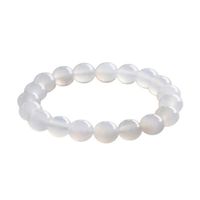 Vòng Đeo Tay LiLi Jewelry Mã Não 5A LILI_491843 Màu Trắng Kích Thước Đá 6mm