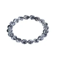 Vòng Đeo Tay LiLi Jewelry Thạch Anh Tóc 5A LILI_454289 Màu Đen Kích Thước Đá 11mm