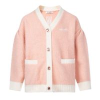 Áo Cardigan 13 De Marzo Fancy Colored Artificial Diamond Button Cardigan FR-JX-416 Màu Hồng Size S