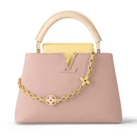 Túi Xách Tay Nữ Louis Vuitton LV Capucines BB M22514 Màu Hồng Nude