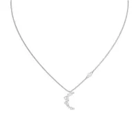 Dây Chuyền Swarovski Penélope Cruz Moonsun Necklace, White, Rhodium Plated 5508442