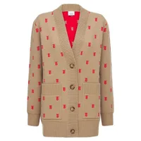Áo Len Burberry Beige Palena Cardigan 222376F095002 Màu Be Đậm Size S