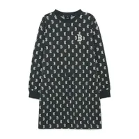 Váy Nữ MLB Overfit Jacquard Monogram Boston Red Sox 3FOPM0134-43CGS Màu Xám