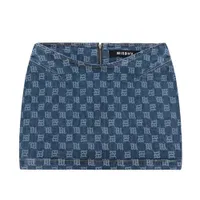 Chân Váy Nữ Misbhv Denim Logo Monogram 3022W866 Màu Xanh