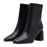 Giày Boot Nữ Pedro Alana Heel Boots Black 16760014 Màu Đen Size 38