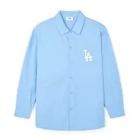 Áo Sơ Mi MLB Monogram Big Lux cổ điển LA Dodgers 3AWSM0341-07SBL Màu Xanh Blue