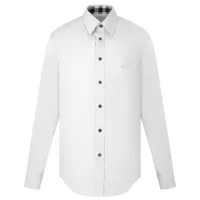 Áo Sơ Mi Nam Burberry White Shirt 8066768 Màu Trắng Size L