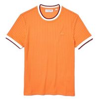 Áo Thun Nữ Lacoste Women's Crew Neck Fantasy Knit T-Shirt TF1188-51-NPB Màu Cam Size 32