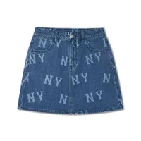 Chân Váy Nữ MLB Denim In Logo Multi Mega New York Yankees 3FDSB0143-50INS Màu Xanh Size XS
