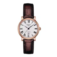 Đồng Hồ Nữ Tissot Carson Premium Automatic Lady T122.207.36.033.00 Màu Nâu