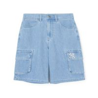 Quần Short MLB Denim New York Yankees 3ADPB0443-50BLL Màu Xanh Size M
