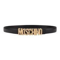 Thắt Lưng Nữ Moschino Black Leather With Crystal Lettering 2327 A802480243555 Màu Đen