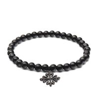 Vòng Đeo Tay Nam Viya Jewelry VJWB-01BK Premiuum Black Plated Steel Beads, 316L Stailess Steel Màu Đen Size 20.5cm