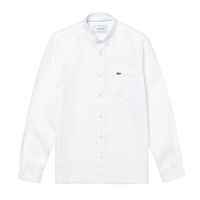 Áo Sơ Mi Dài Tay Nam Lacoste Regular Fit Linen Shirt CH4990 001 Màu Trắng Size 38