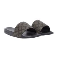 Dép Nam Gucci Grey With GG Logo Printed 7391082 ZG0G 8713 Màu Đen Size 40