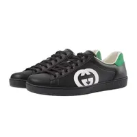 Giày Sneaker Nam Gucci Ace Sneaker With Interlocking G 625783-1XG70-1103 Màu Đen Size 41
