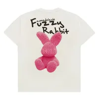 Áo Phông Acmé De La Vie ADLV Doodle Fuzzy Rabbit ADLV-24SS-SSAZFR-CRM Tshirt Màu Trắng Kem Size 1