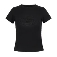 Áo Phông Nữ Badblood Oval Logo W-Tee24-028 Tshirt Màu Đen
