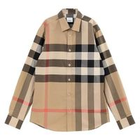 Áo Sơ Mi Nam Burberry Wide Vintage Check Stretch Shirt 8010213 Màu Camel Size S