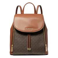 Balo Nữ Michael Kors MK  Phoebe Flap Medium Backpack Brown 35F2G8PB6B Màu Nâu