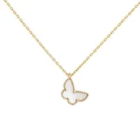 Dây Chuyền Nữ Van Cleef & Arpels Sweet Butterflies Pendant VCARF69300 Màu Vàng Gold
