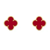Khuyên Tai Nữ Van Cleef & Arpels Sweet Alhambra Earrings VCARD40400 Màu Vàng Hồng