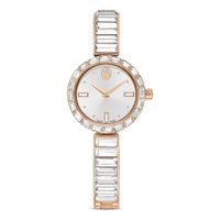 Đồng Hồ Nữ Swarovski Matrix Bangle Watch 5677484 Màu Trắng Phối Vàng Hồng 