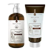 Set Dầu Gội + Dầu Xả Gừng Hỗ Trợ Mọc Tóc Weilaiya Luxury 2 Món (420ml x 200ml)