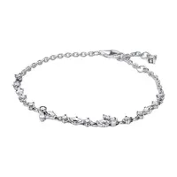 Vòng Đeo Tay Nữ Pandora Sparkling Herbarium Cluster Chain Bracelet 592631C01 Màu Trắng Bạc Size 20