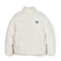 Áo Khoác MLB Basic Mega Logo Down New York Yankees 3ADJB0446-50CRS Màu Trắng Kem Size S