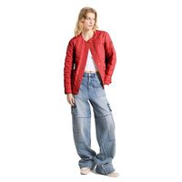 Áo Khoác Nữ Michael Kors MK Quilted Jacket 77Y6771M42 Màu Đỏ Size L