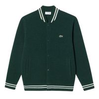 Áo Khoác Nam Lacoste Men's Stadium Cardigan AH131E YZP Màu Xanh Rêu Size 4