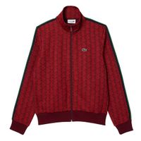 Áo Khoác Nam Lacoste Paris Monogram Zip-Up Sweatshirt SH1368 SWM Màu Đỏ Size 6
