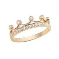 Nhẫn Nữ Morina Moissanite Pave N3640 Màu Vàng Gold