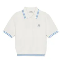 Áo Polo Nữ MLB Basic Crop Polo New York Yankees 3FPQB0253-50IVS Màu Trắng Kem Size M