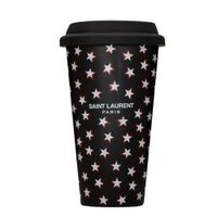 Bình Nước Yves Saint Laurent YSL Ceramic Tumbler Màu Đen Đỏ