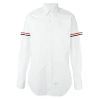 Áo Sơ Mi Nam Thom Browne Grosgrain Arm Band Oxford MWL150E 00139 100 Màu Trắng Size 1
